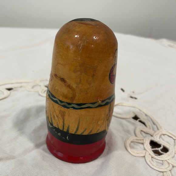 Vintage Wooden Caricature Asian Man - Picture 5 of 9